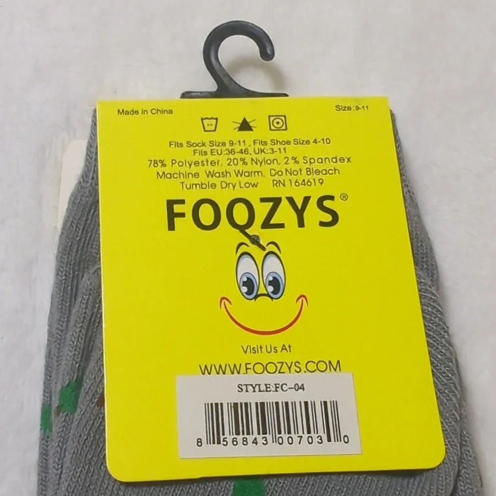 Foozys Owl Socks Fits Shoe Size 4-10